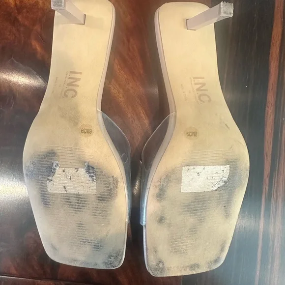 INC International Concepts Women's Heels with Clear Straps - Picture 5 of 6